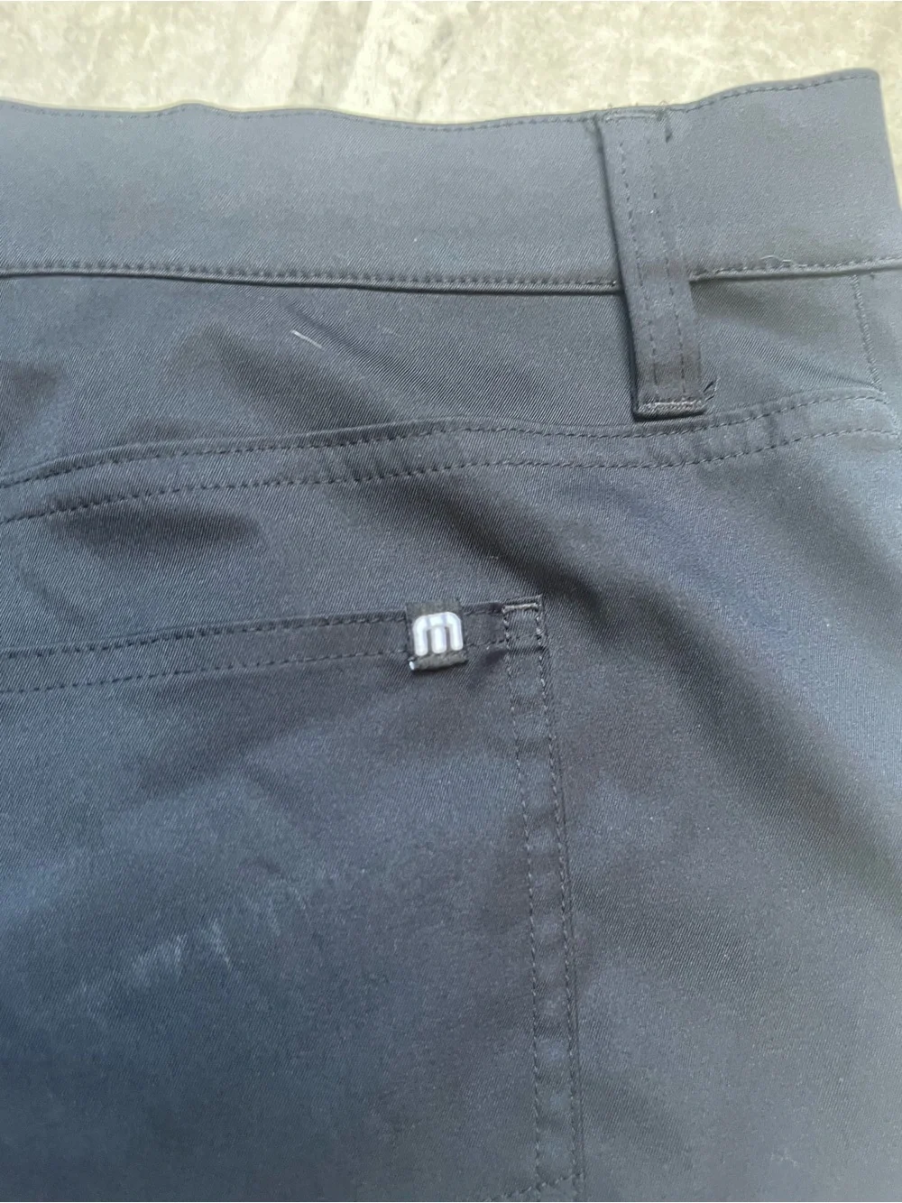 TravisMathew Mens Black Performance Golf Pants Size 40 Black 100% Polyester Tech